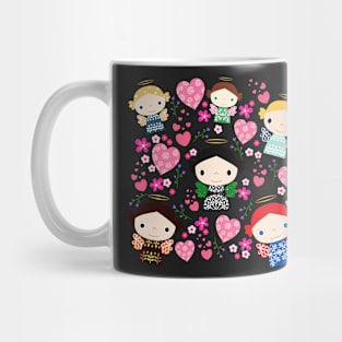 Guardian Angels of Love_Yellow Background Mug